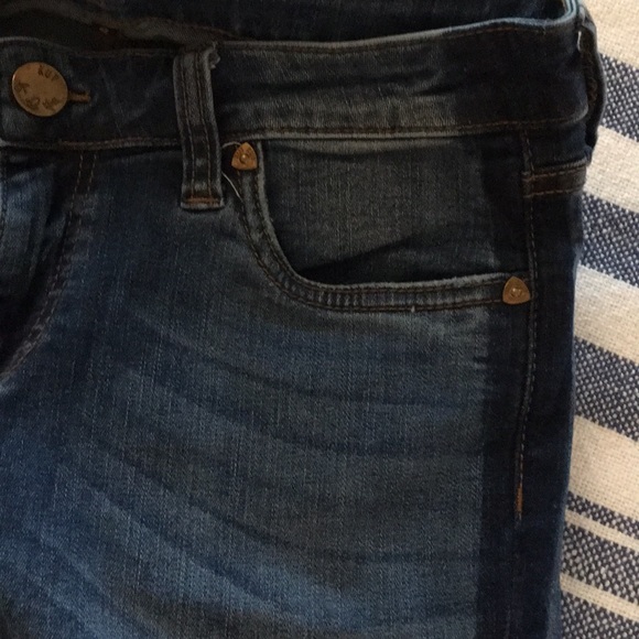 Kut from the Kloth Jeans with Dark Denim Tuxedo Stripe, LN Sz 8 - Picture 5 of 5